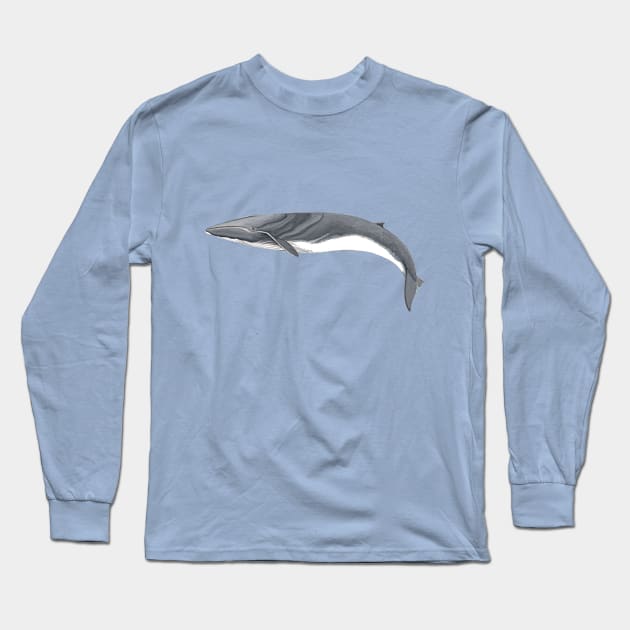 Fin whale Long Sleeve T-Shirt by chloeyzoard